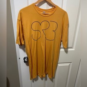Sam Roberts Band XL shirt. Mustard yellow.